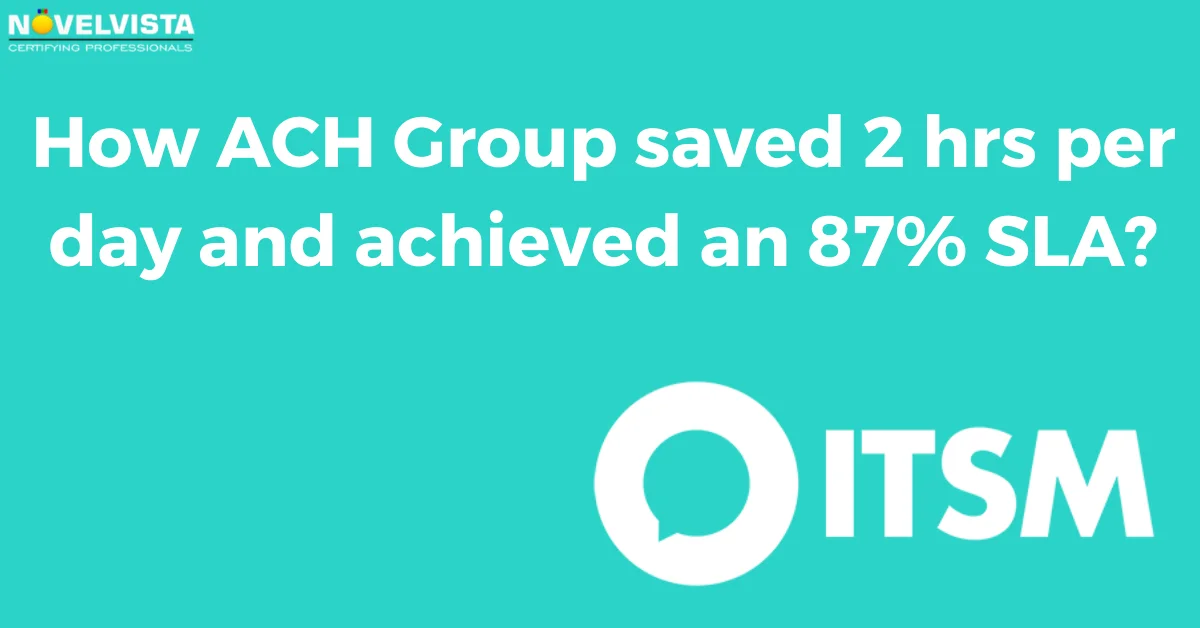 How ACH Group saved 2 hours per day and achieved an 87% SLA by implementing HaloITSM | Novelvista