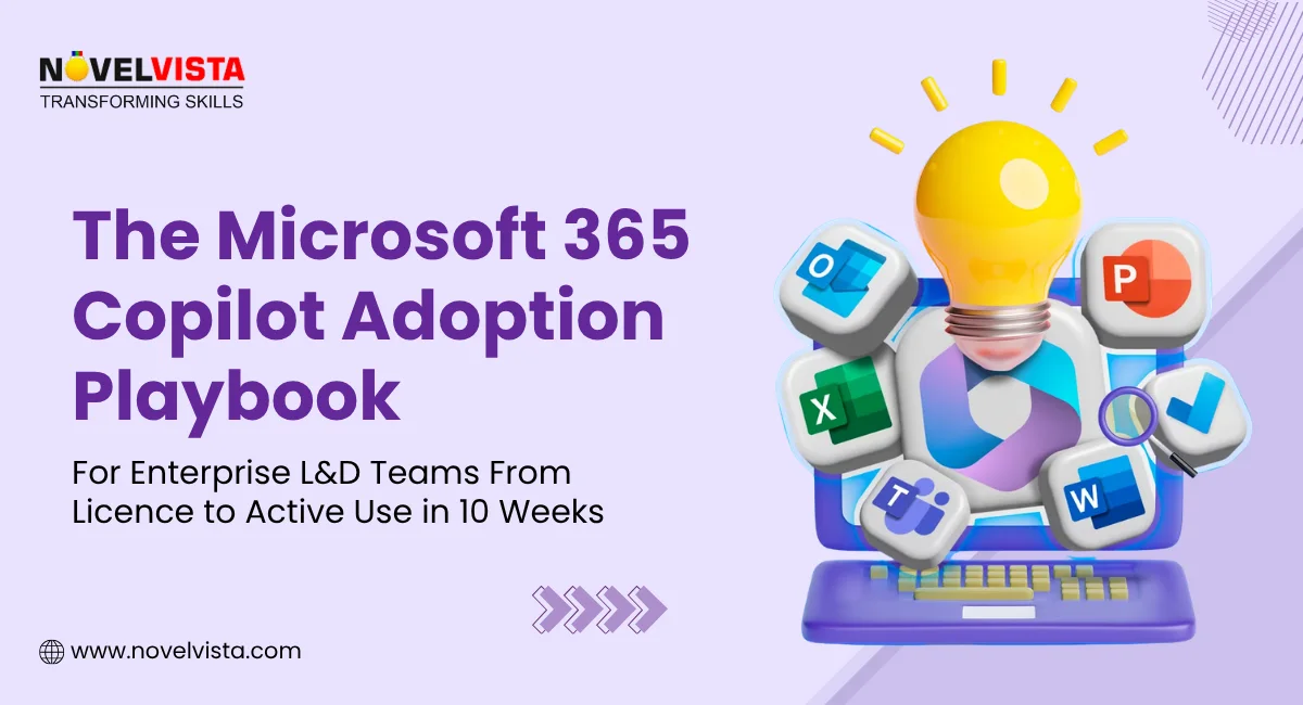 The Microsoft 365 Copilot Adoption Playbook for Enterprise L&D Teams: From Licence to Active Use in 10 Weeks | Novelvista