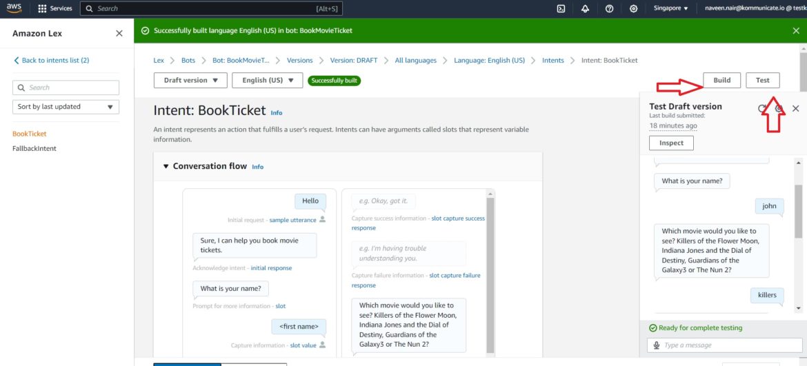 Build and Test the Bot