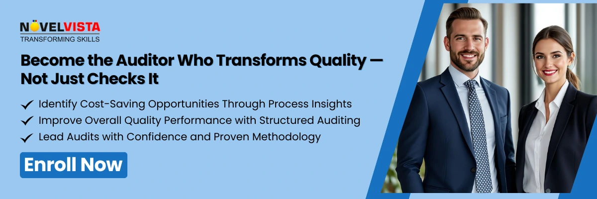 Become the Auditor Who Transforms Quality — Not Just Checks It Identify cost-saving opportunities through process insights Improve overall quality performance with structured auditing Lead audits with confidence and proven methodology