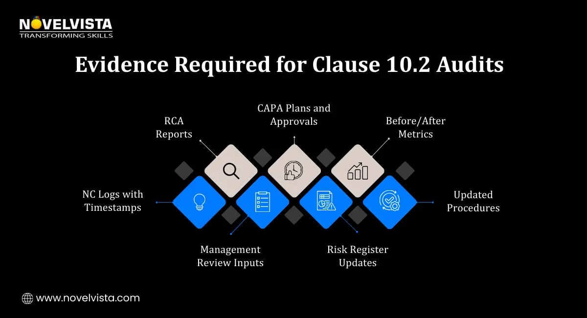 Evidence Required During Clause 10.2 Audits