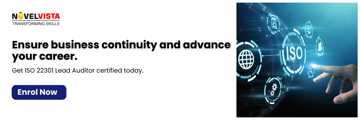 Get ISO 22301 Lead Auditor certified today.CTA